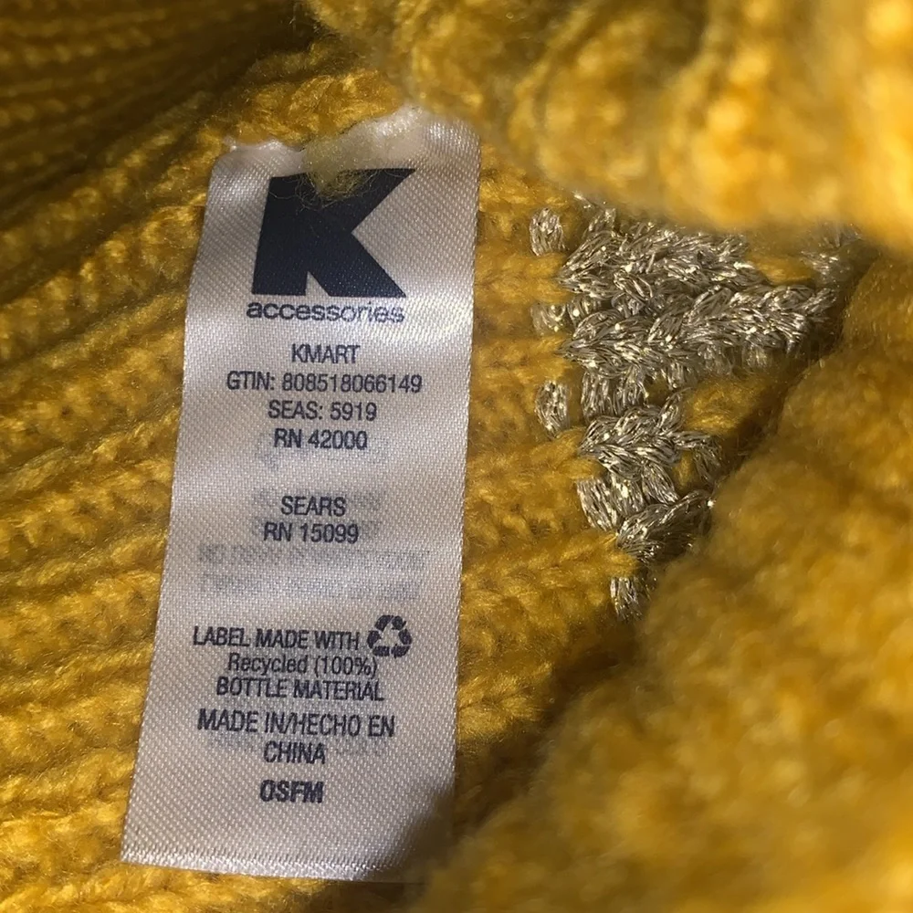 Kmart yellow sparkly